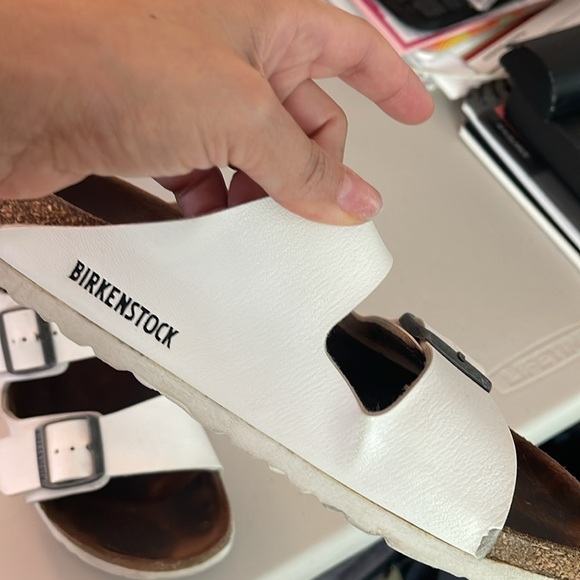 Birkenstock Arizona Sandal- white Size 39 - Picture 4 of 4